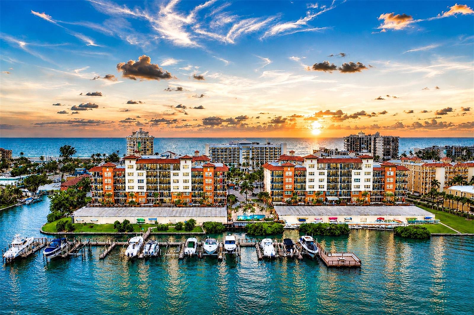 Building with Sunset