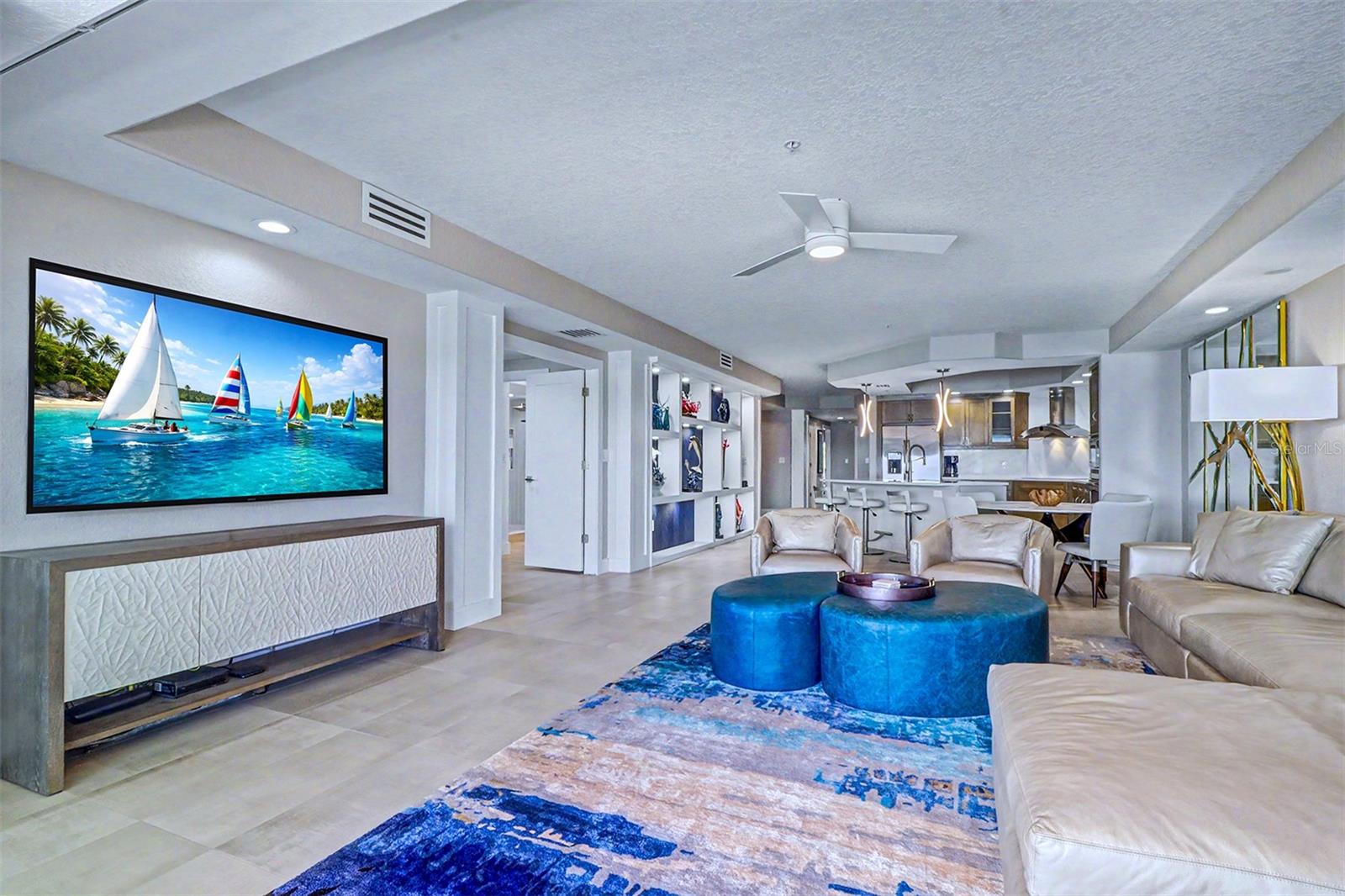 Living Area Through to Kitchen