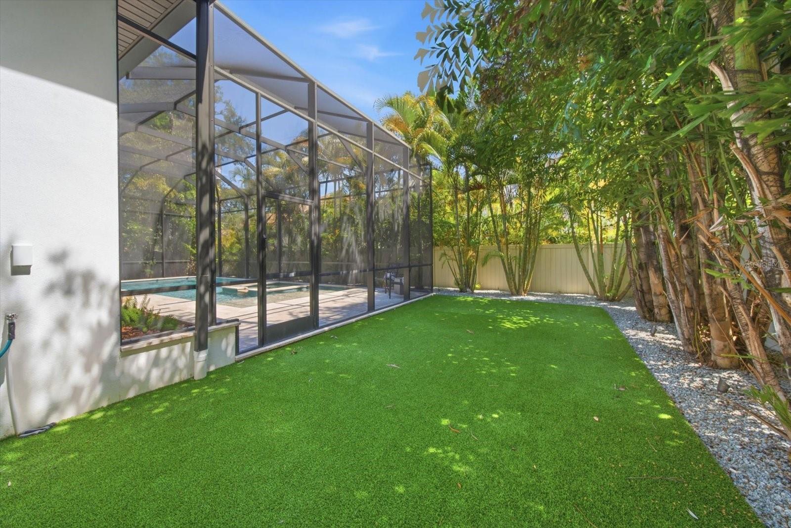 10k lot size with turf side yards for additional outdoor space