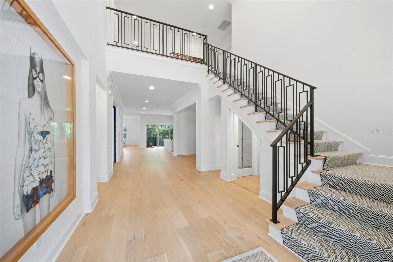 two story entry foyer