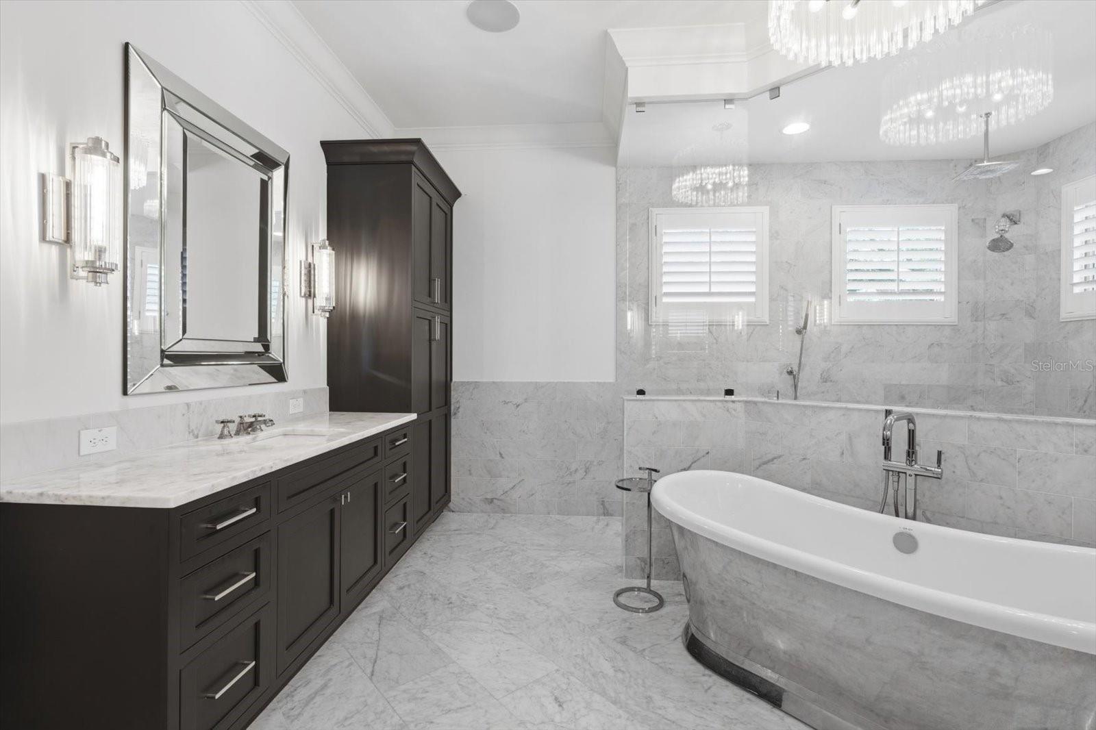 his vanity