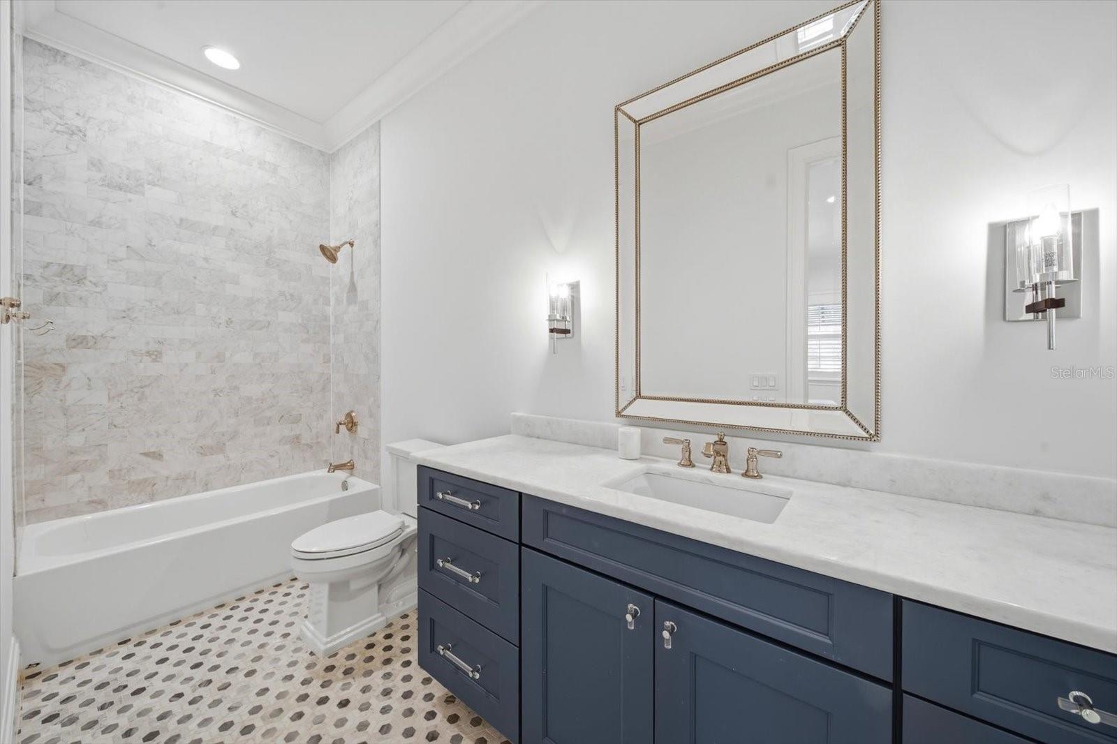 full bath with tub