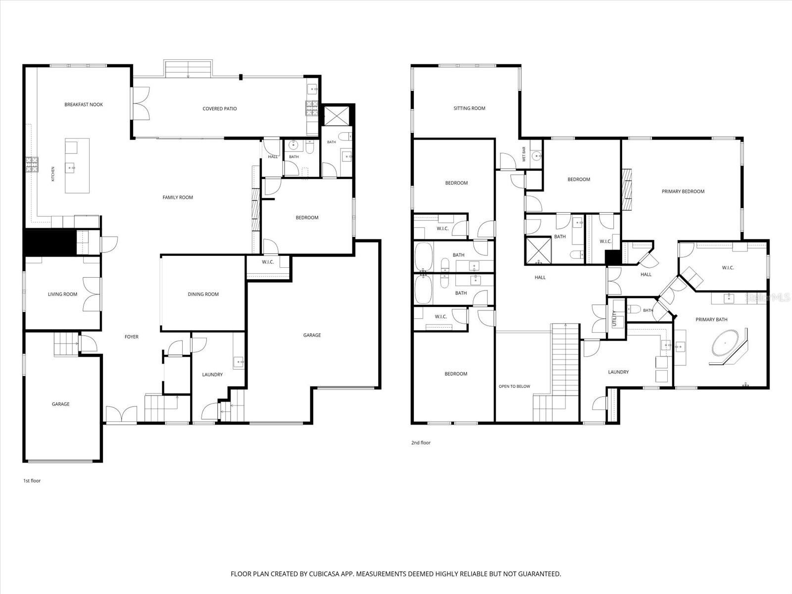 floor plan side by side