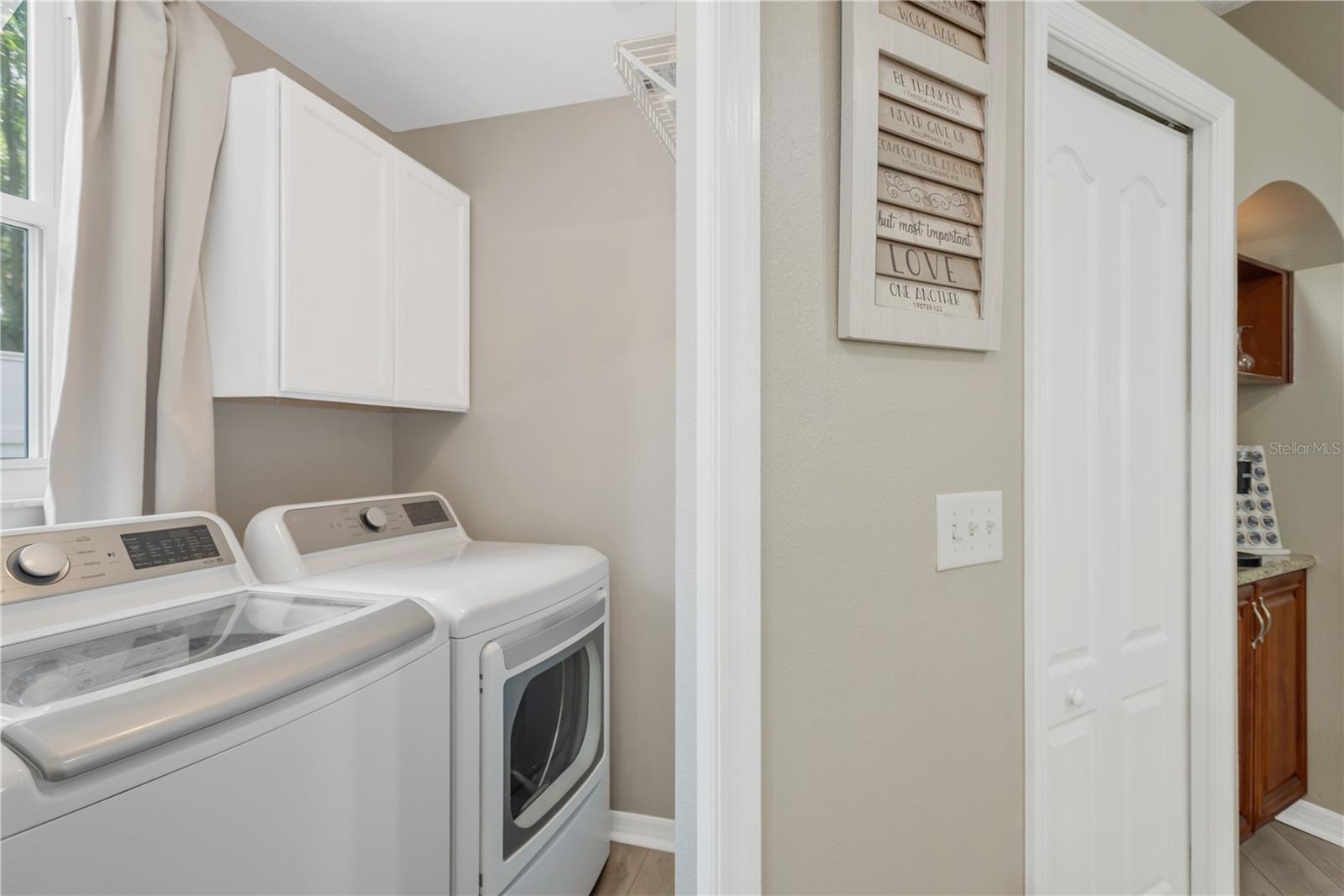 Inside Laundry Room with Window, just off Kitchen