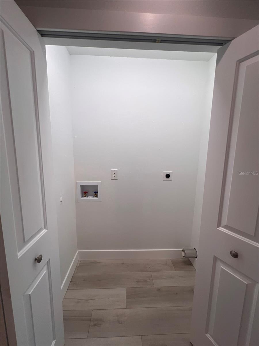 Laundry closet