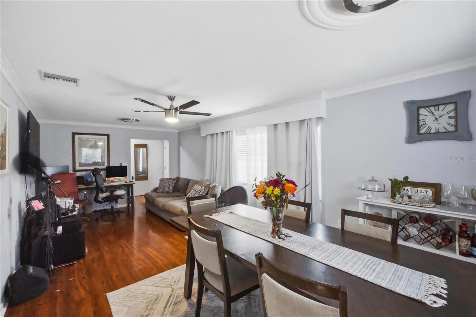 dining and living room