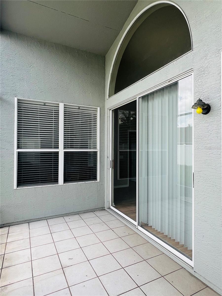 Screened in lanai