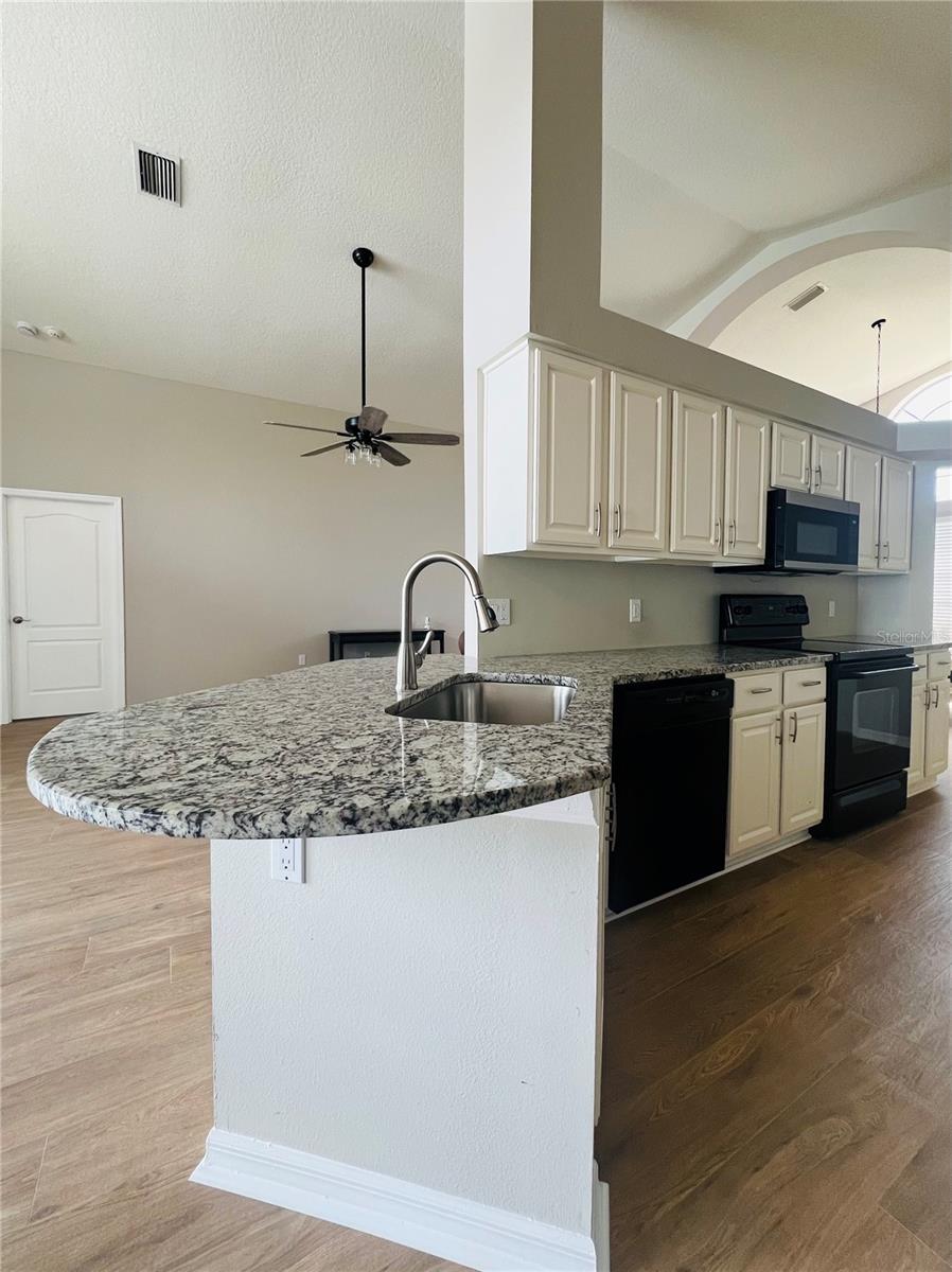 Kitchen with breakfast bar