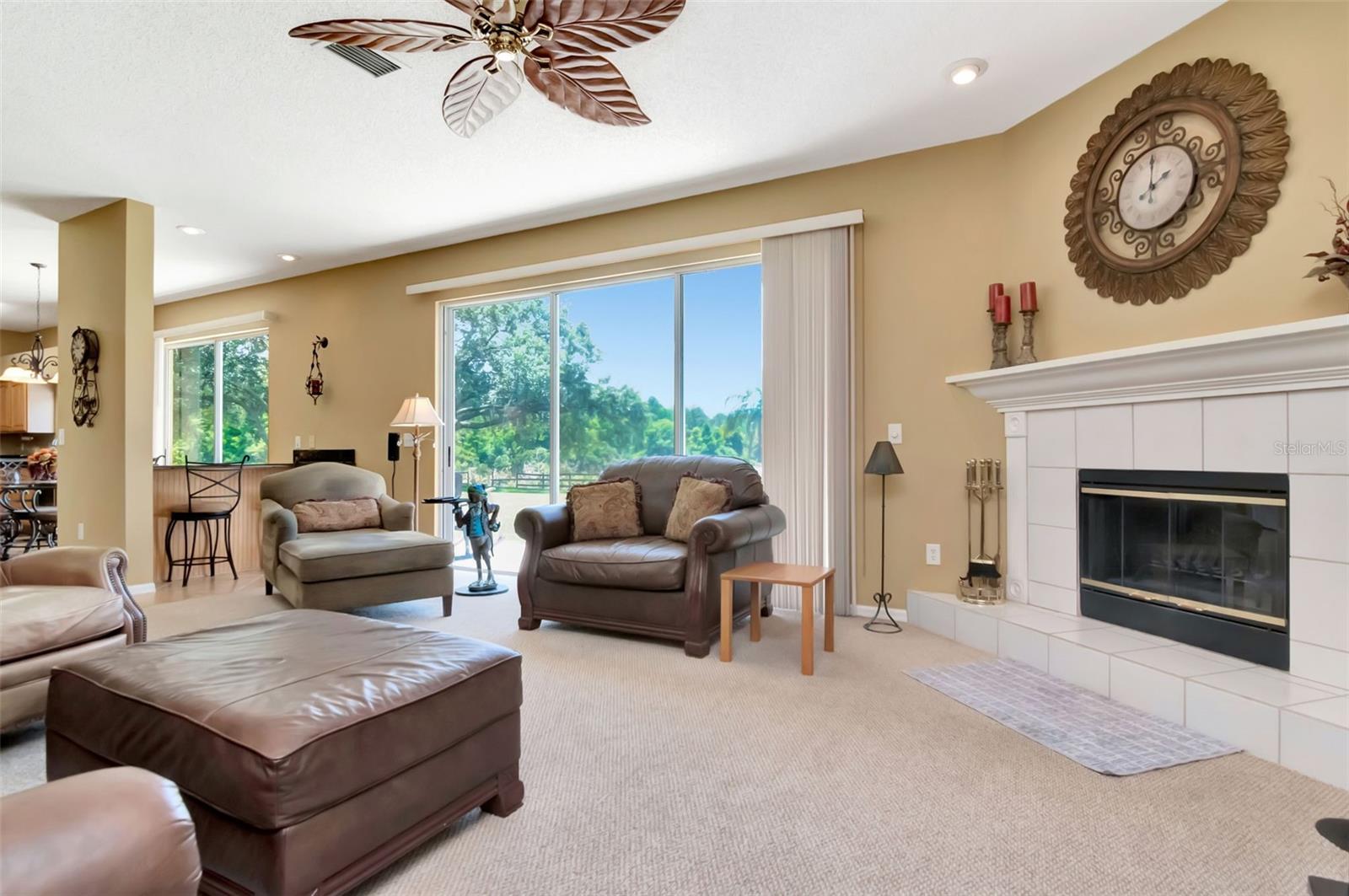 Spacious Family Room Filled with Natural Light
