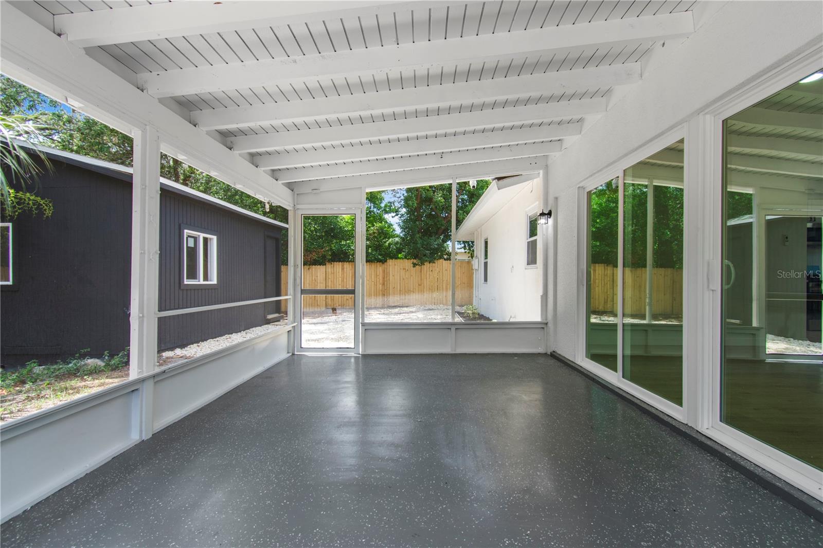 Large screened lanai