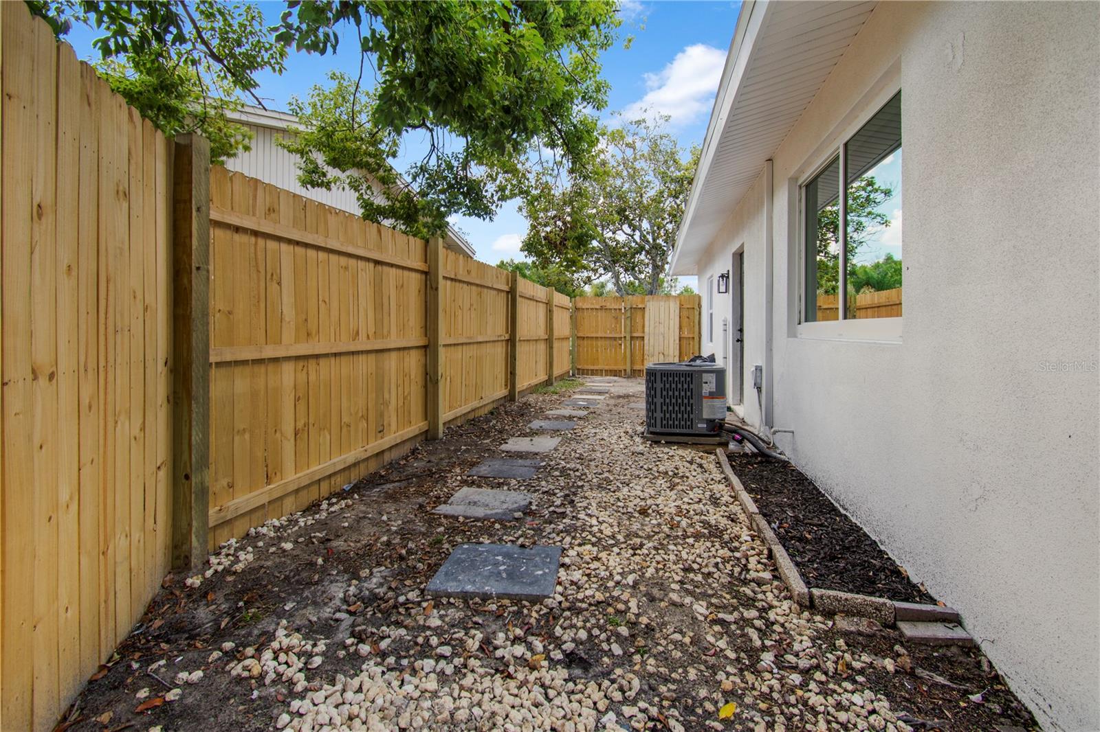 Private backyard
