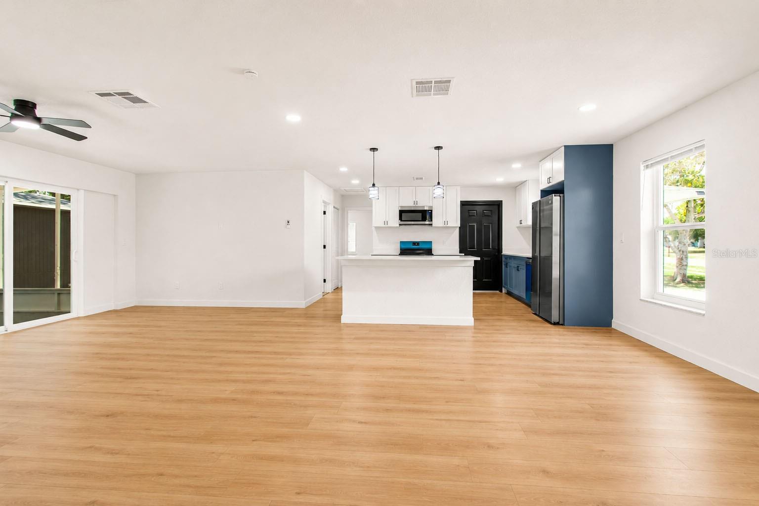 Open-concept living area