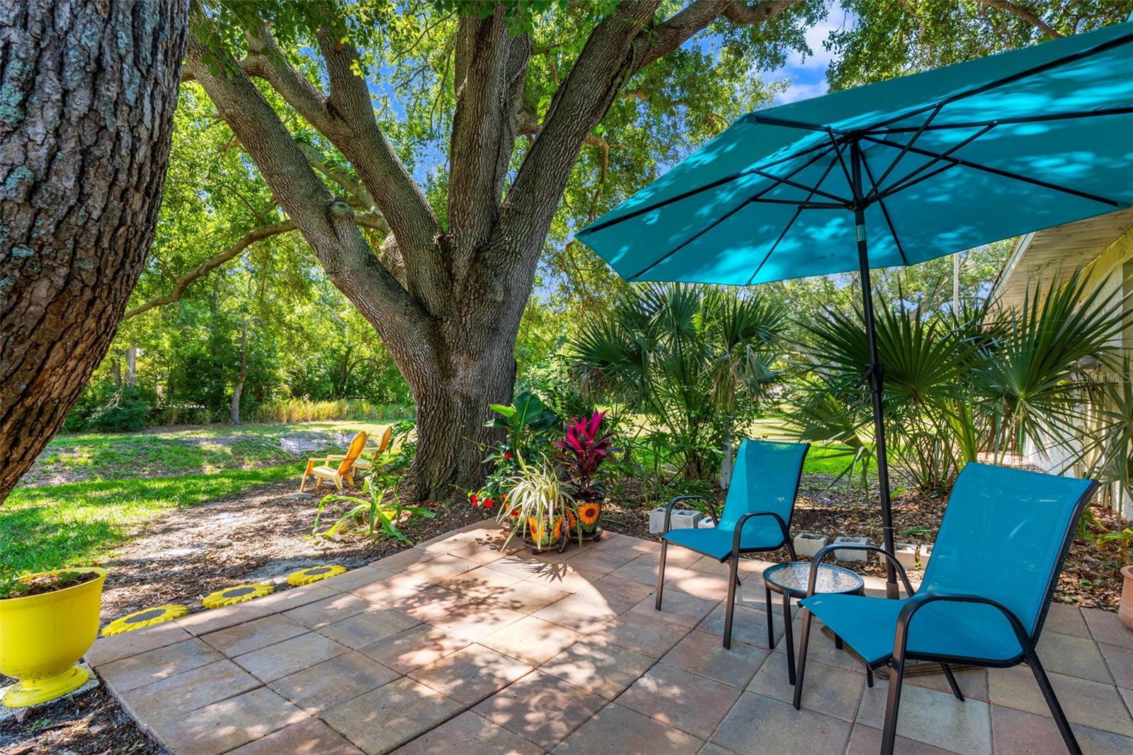 Paver Side Patio