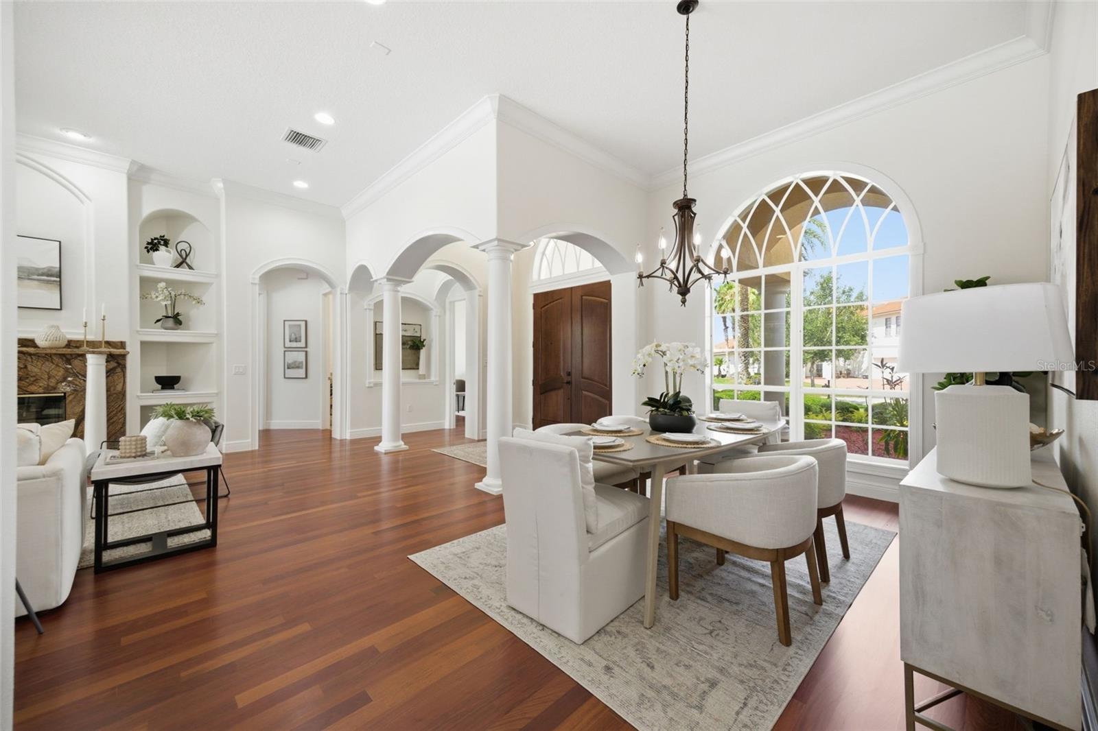 View of formal spaces