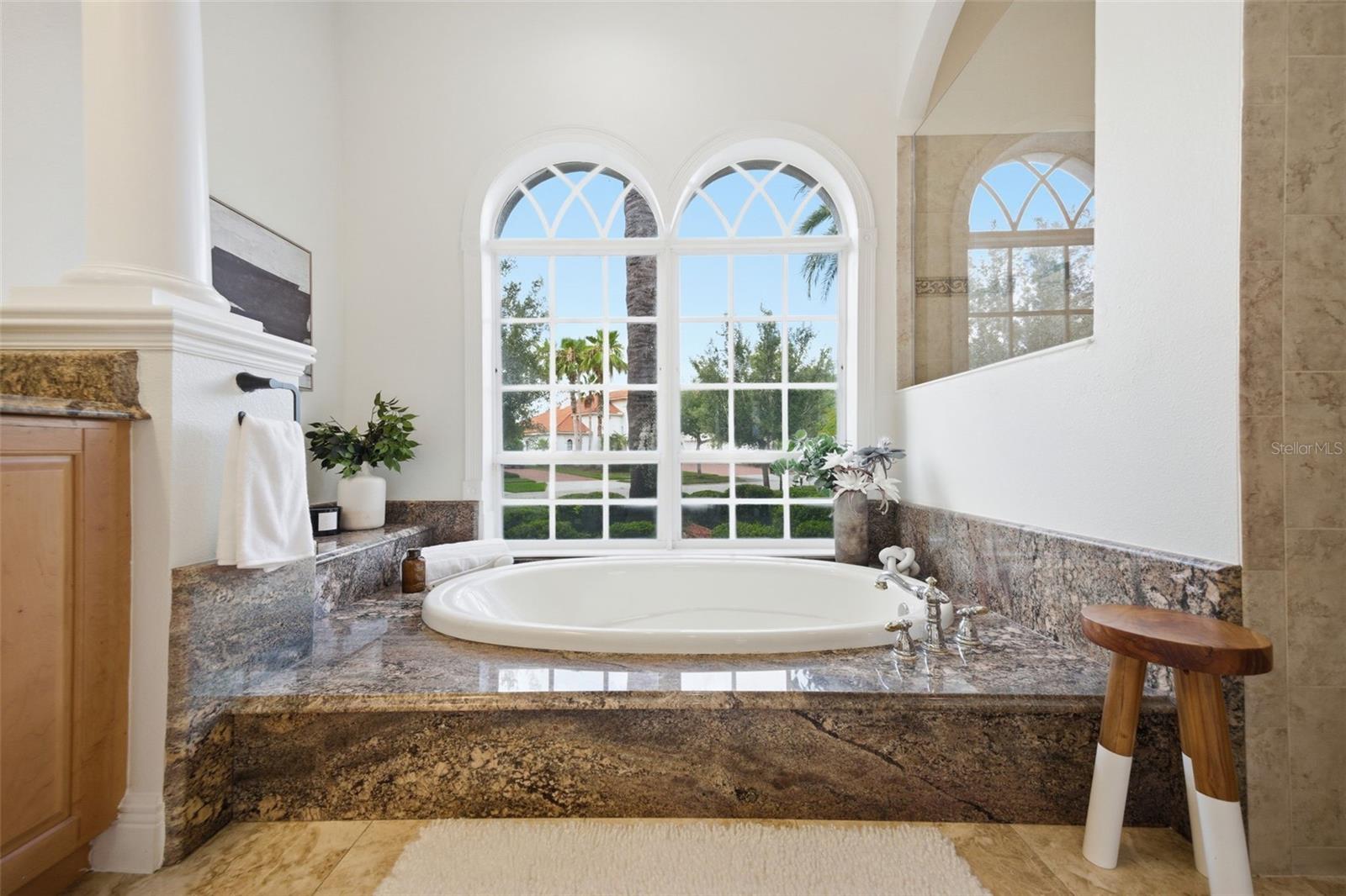 Primary Bath with garden tub and separate shower