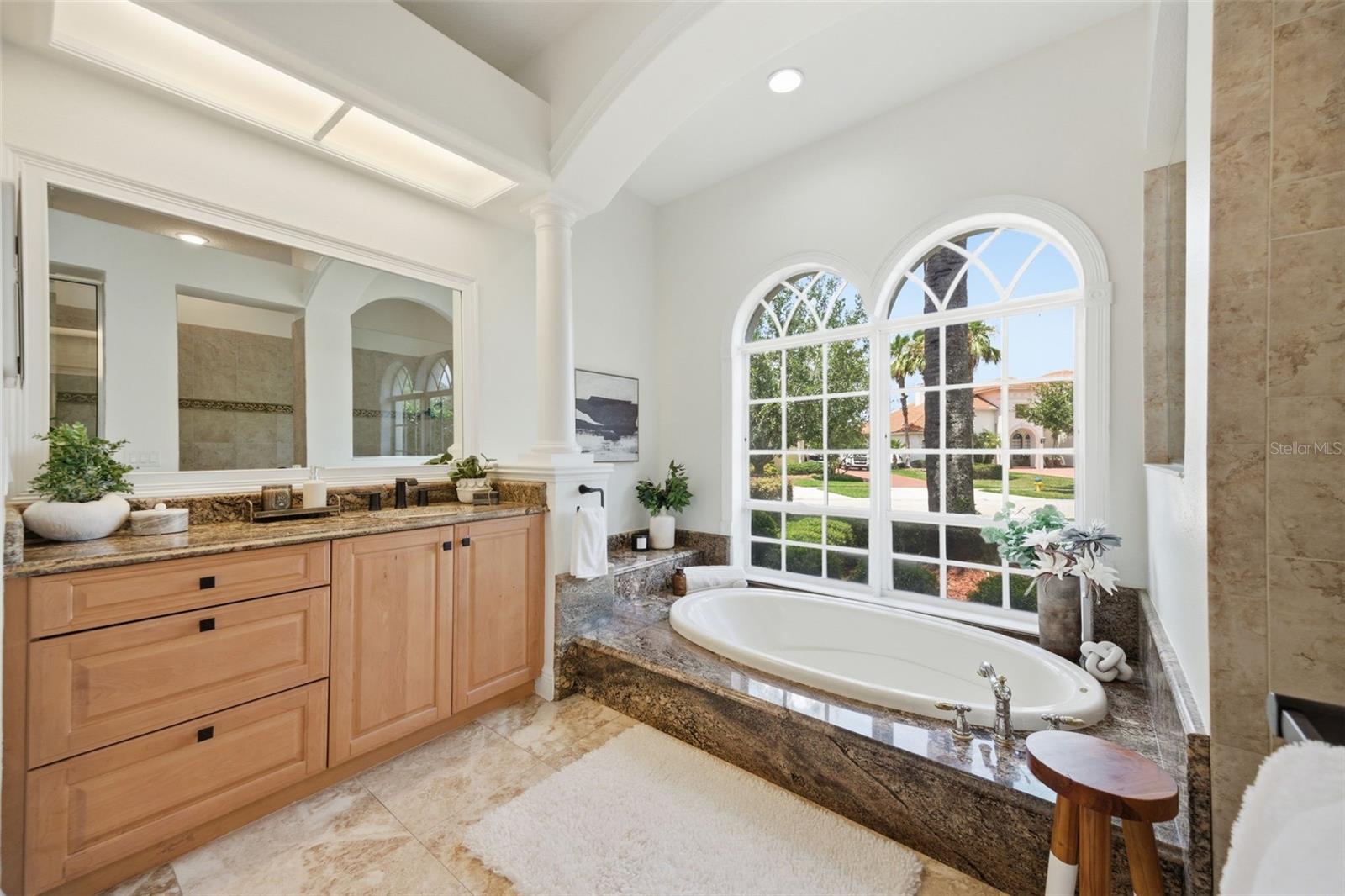 Primary Bath with garden tub and separate shower