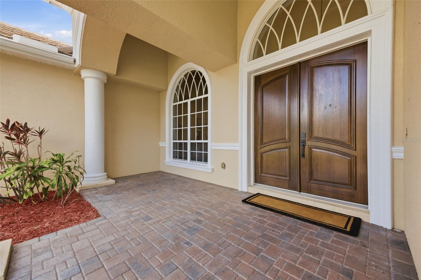 Exquisite double door entry