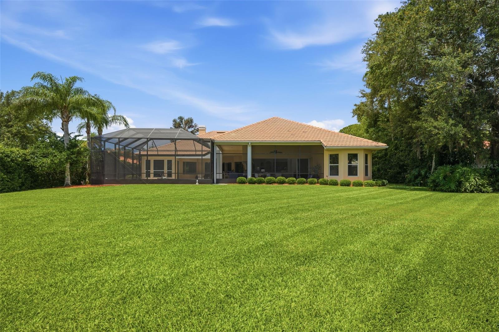 .5 acre lot allows for a HUGE backyard overlooking pond