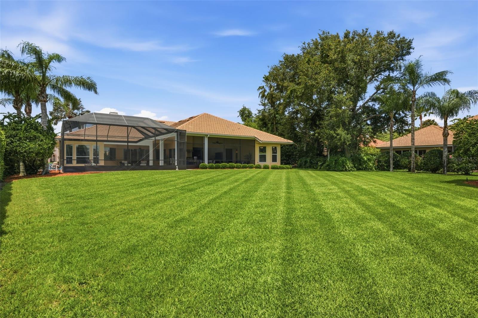 .5 acre lot allows for a HUGE backyard overlooking pond