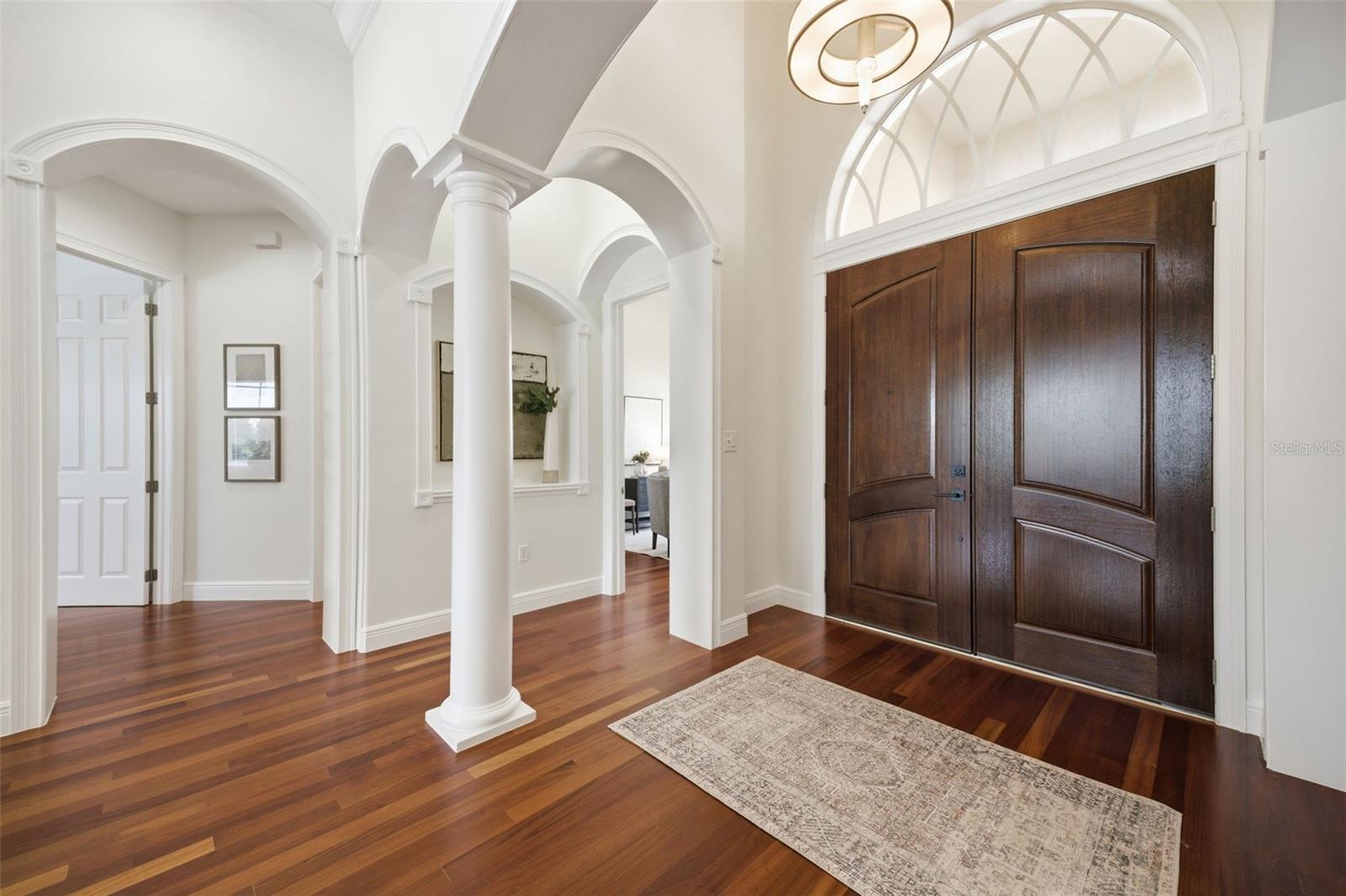 Foyer with view to separate office