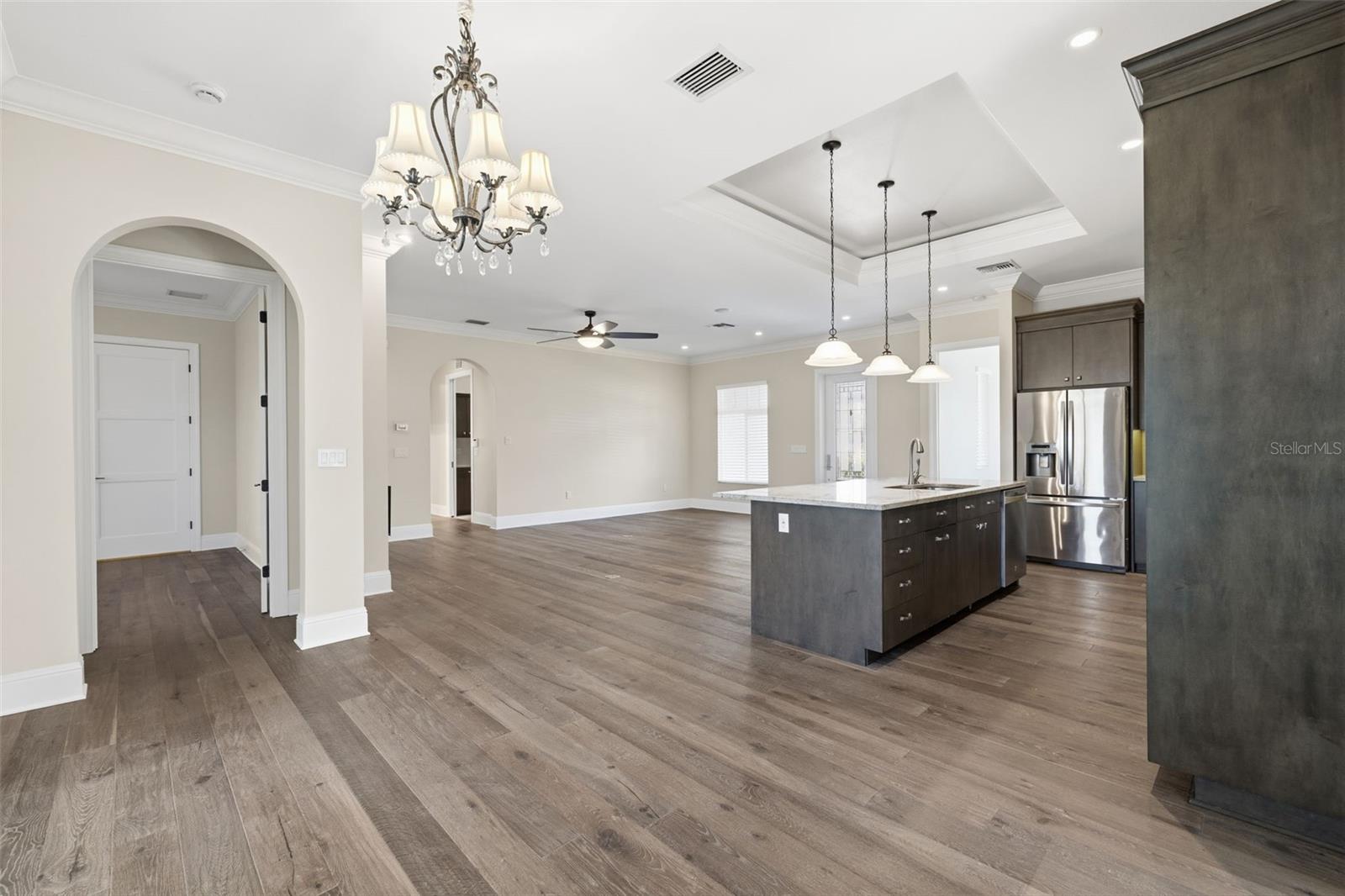 Dining to Living and Master Suite