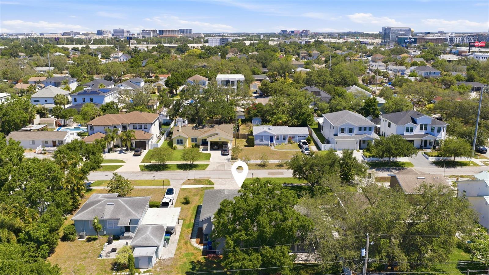 Overhead View North to International Mall and West to Tampa International Airport