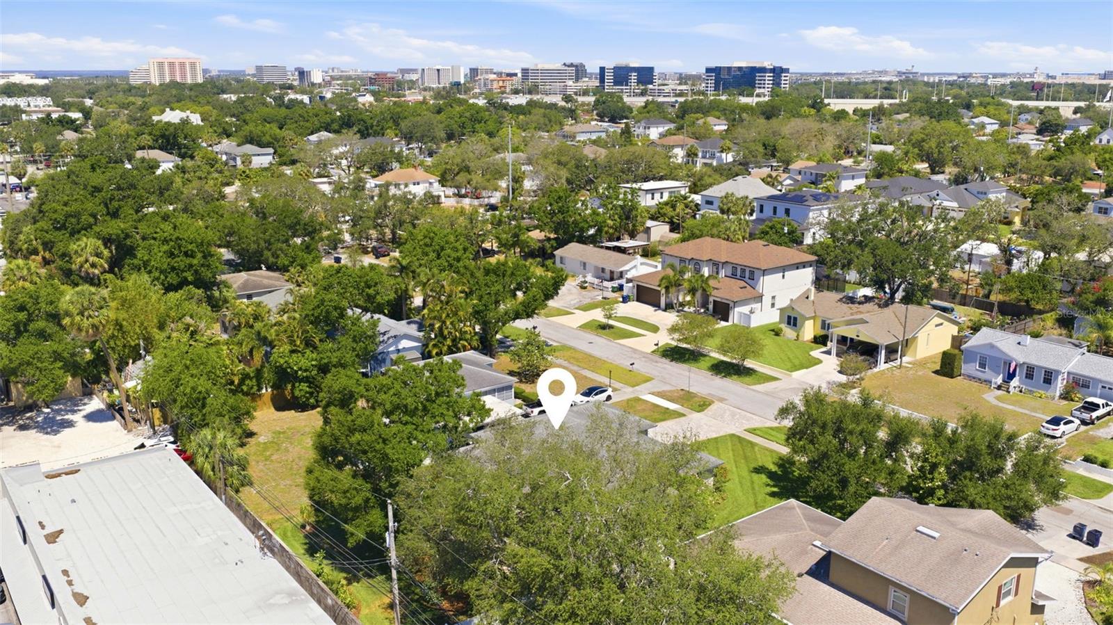 Overhead View West and North to Westshore Mall, International Plaza, Tampa International Airport