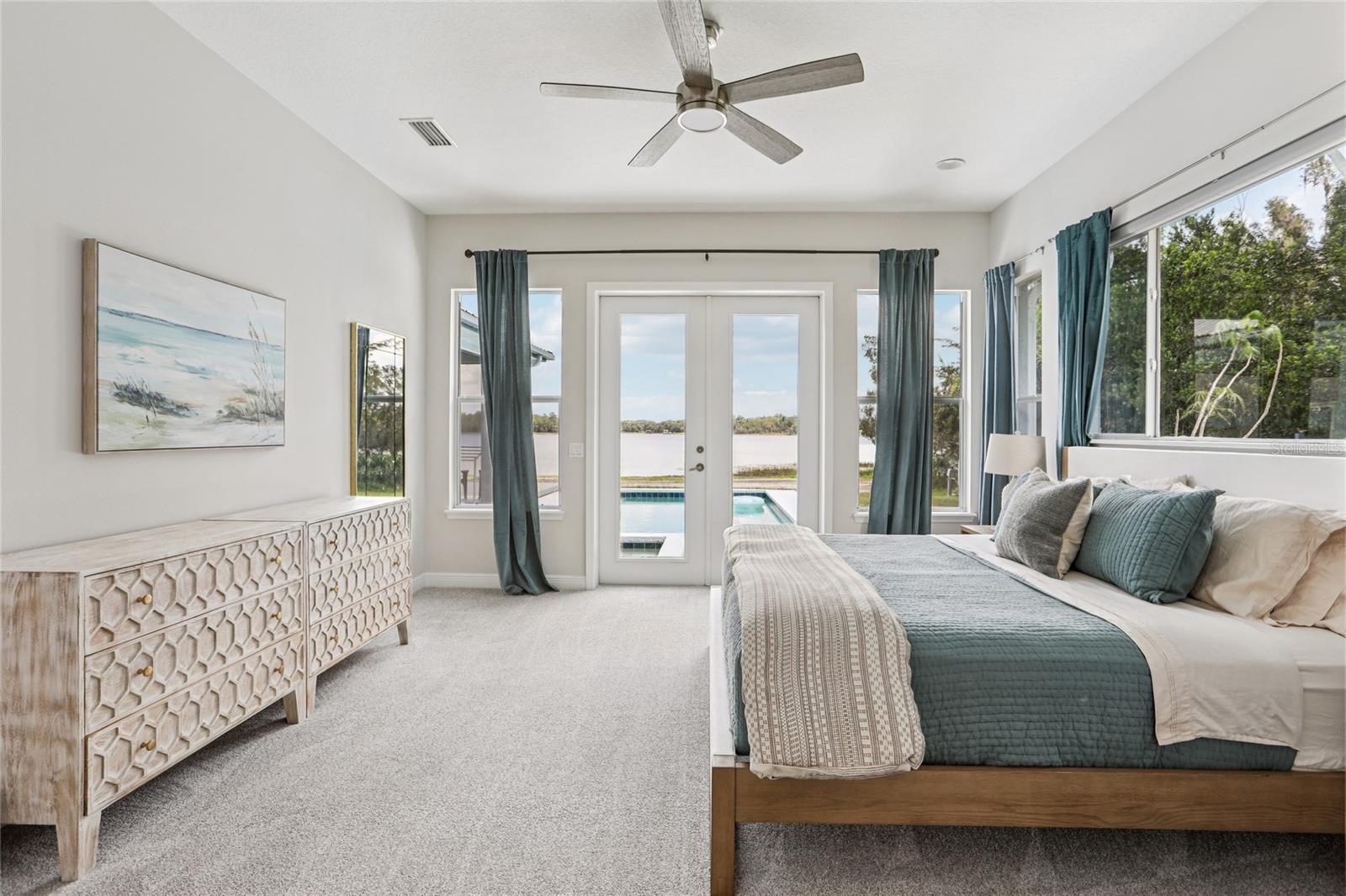 Primary Suite - Wake up to Lake Calm Everyday