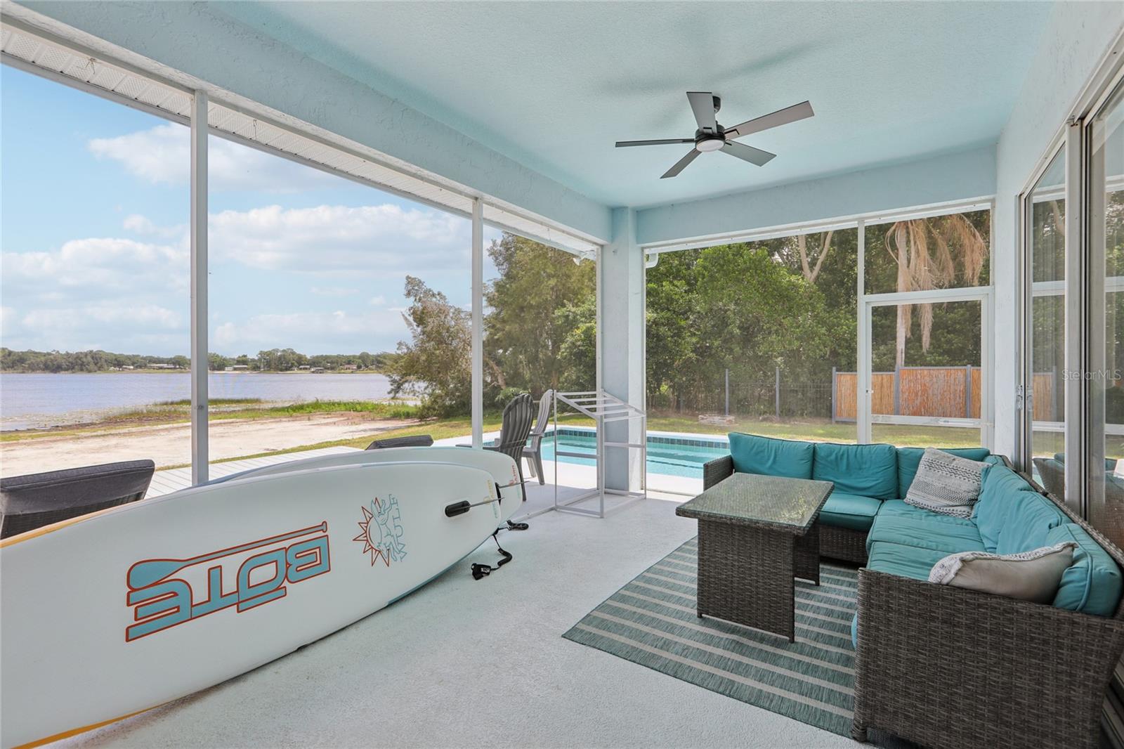 Enjoy Sunrise on the Screened Patio