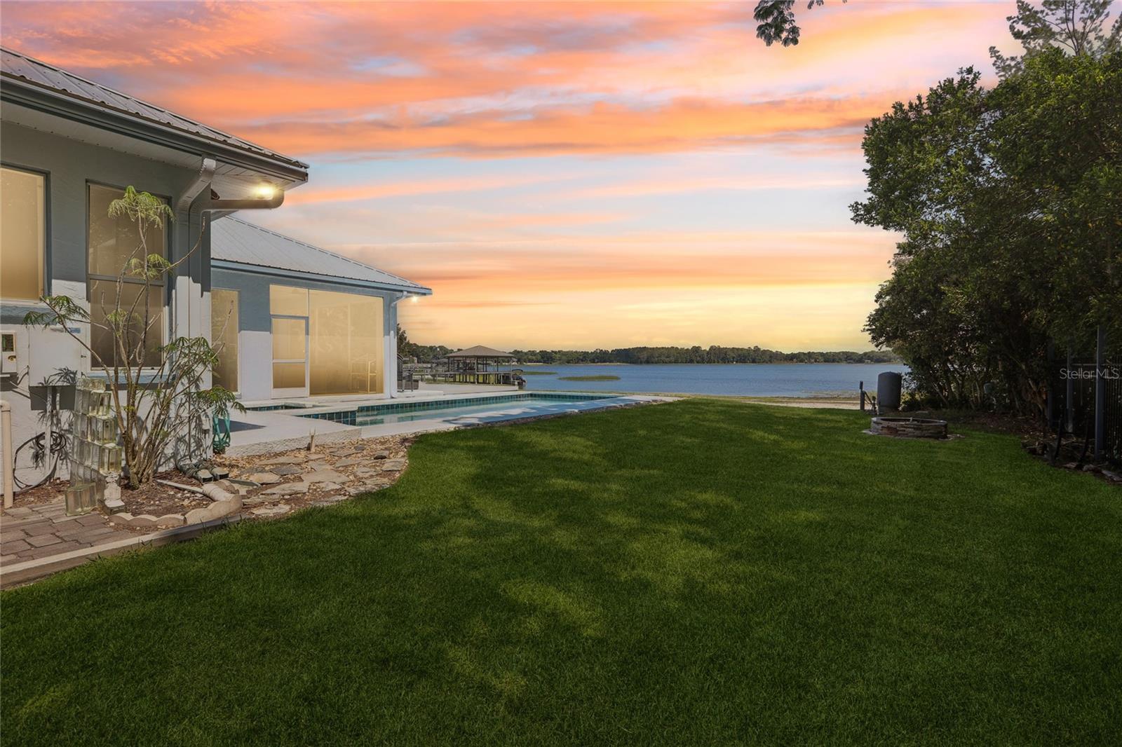 Twilight Side Yard