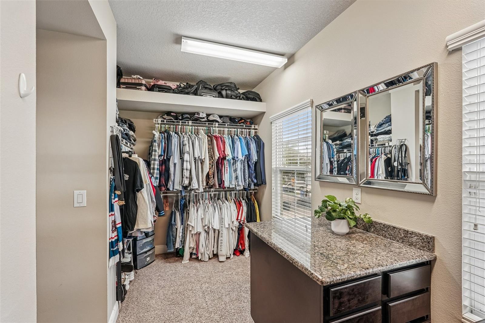 Primary closet