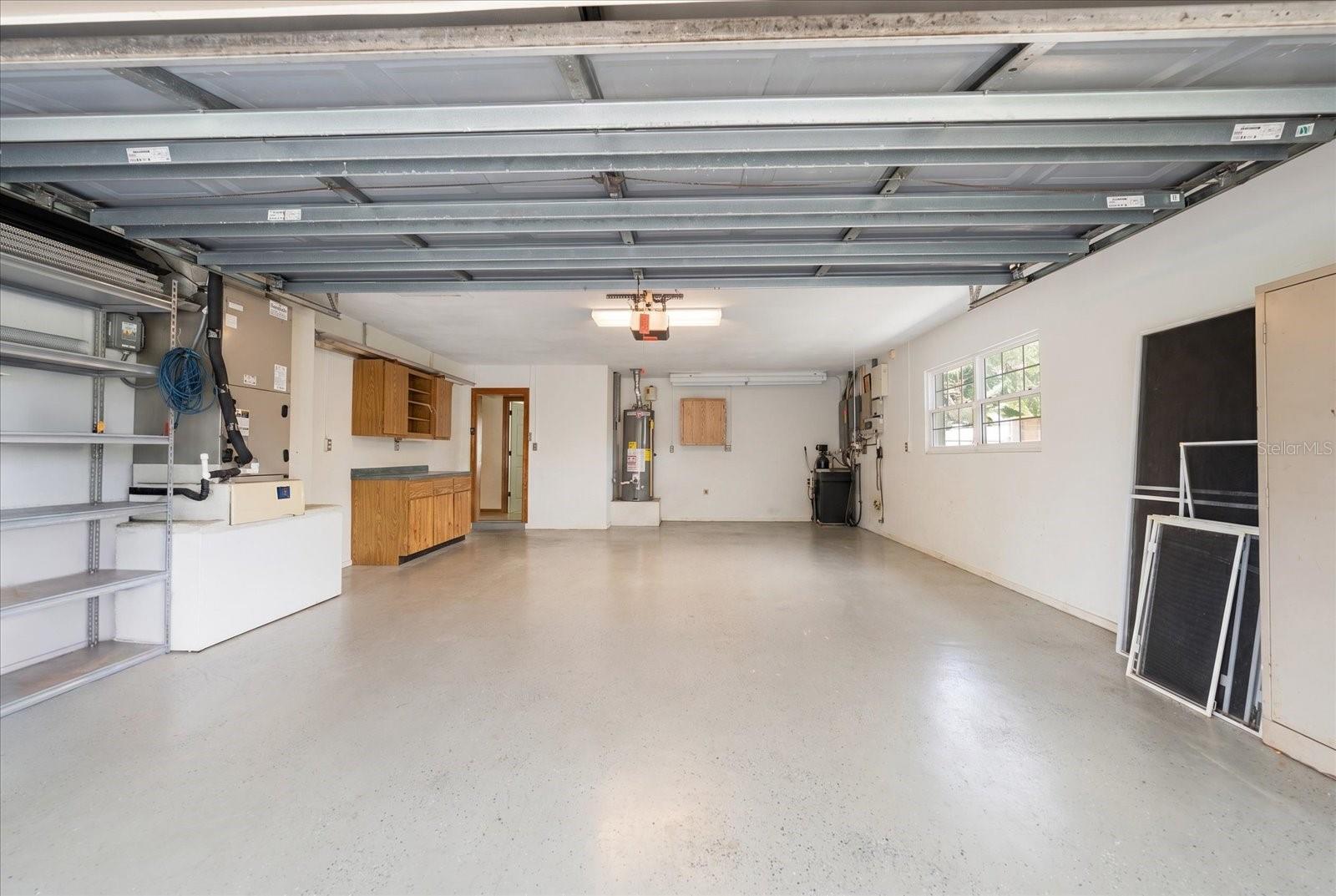 Oversized two car garage!