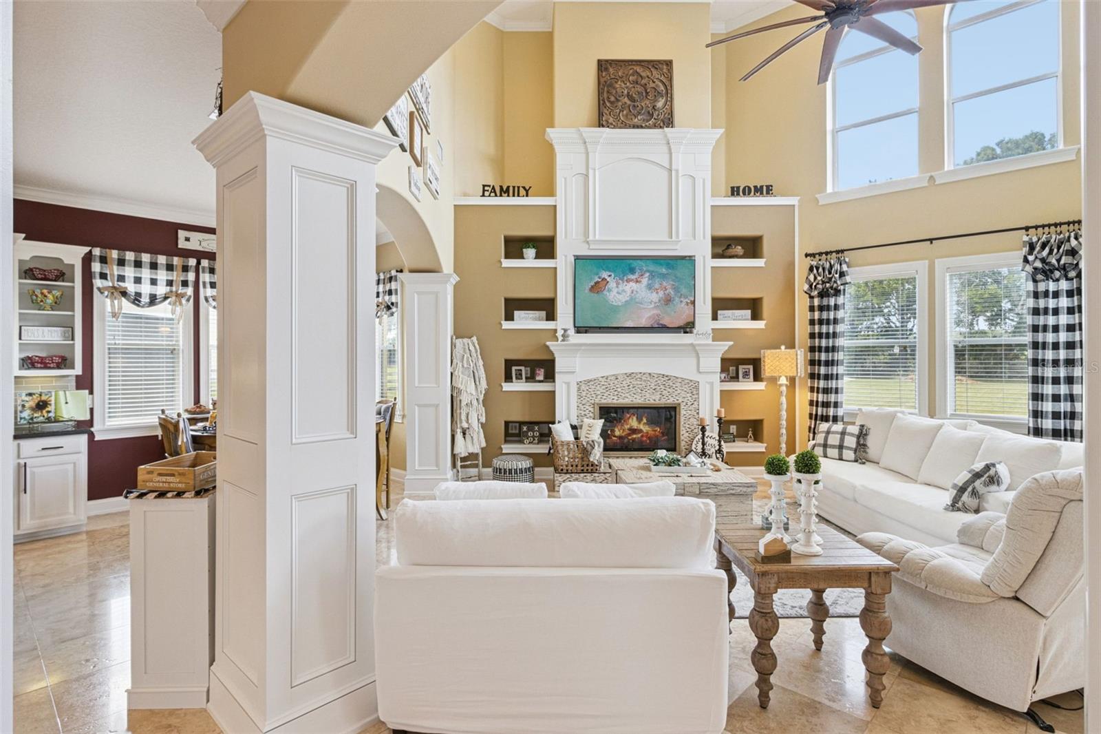 Living room with fireplace #2.
