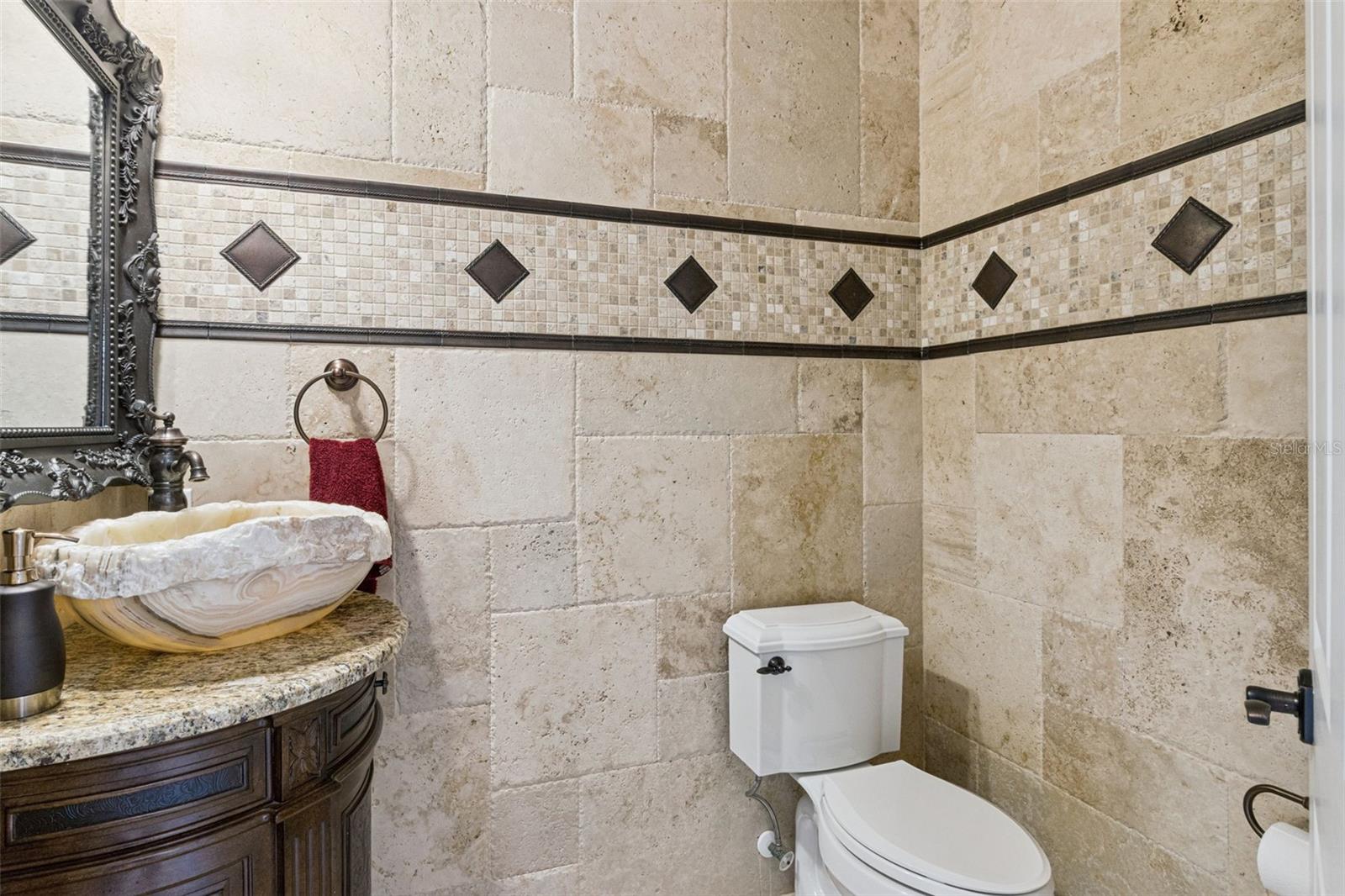 Designer powder bath.