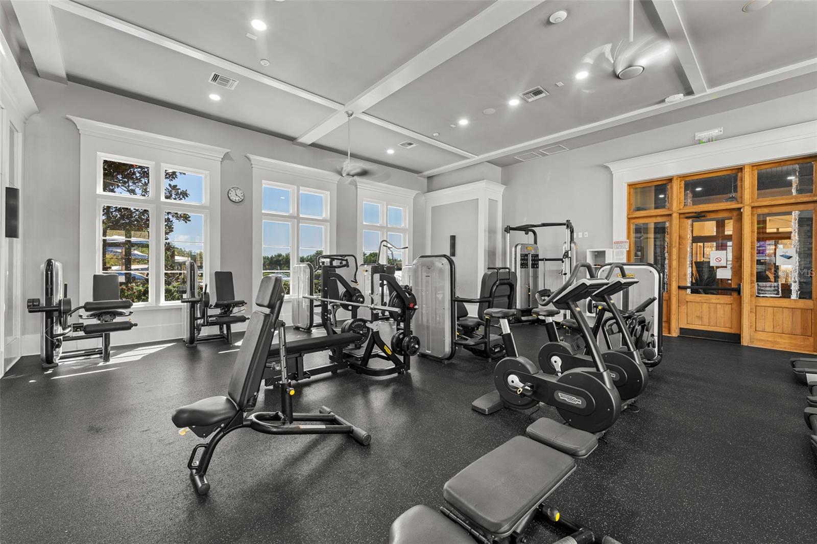 Fitness center in clubhouse