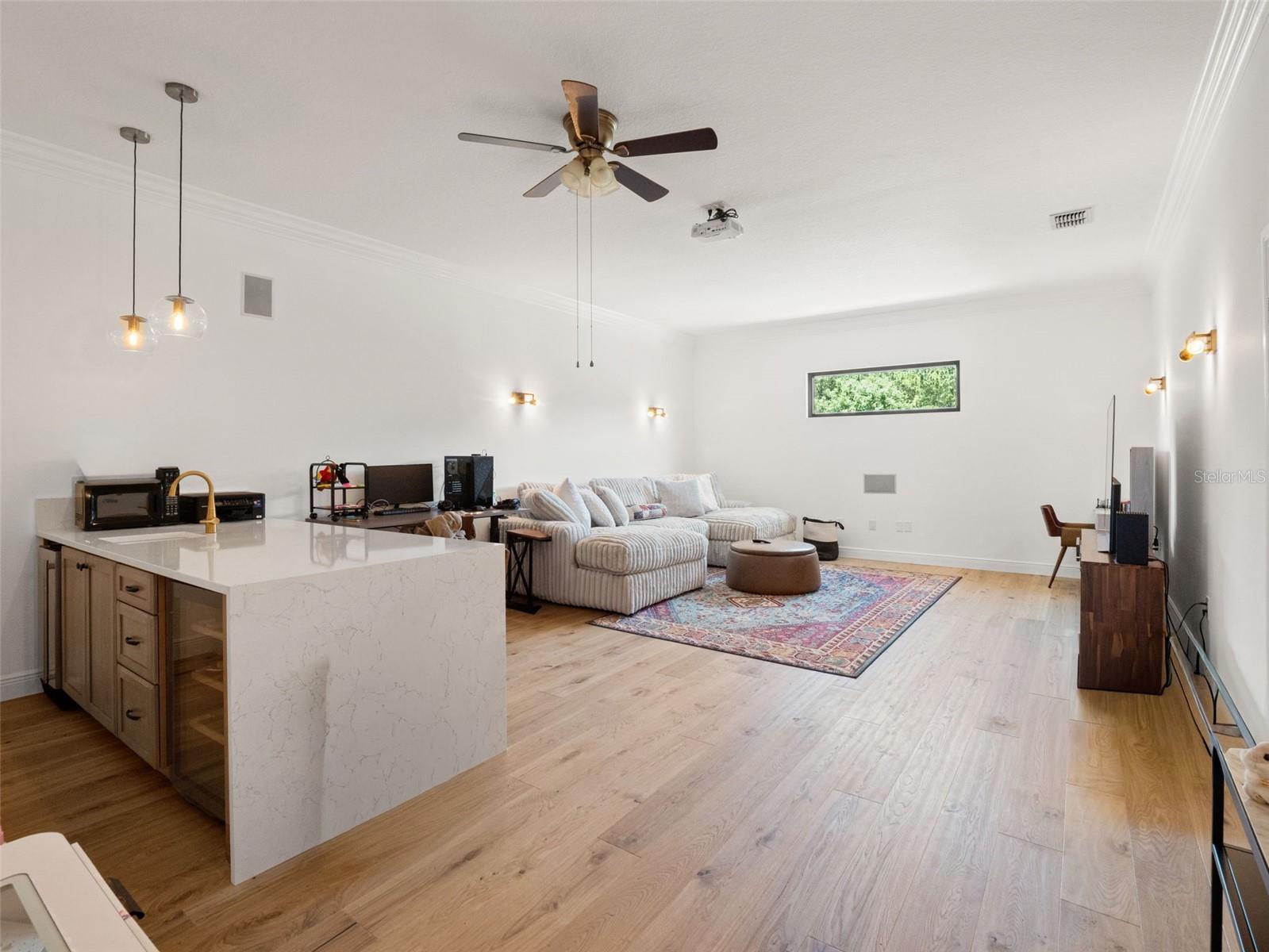 media room/bonus room
