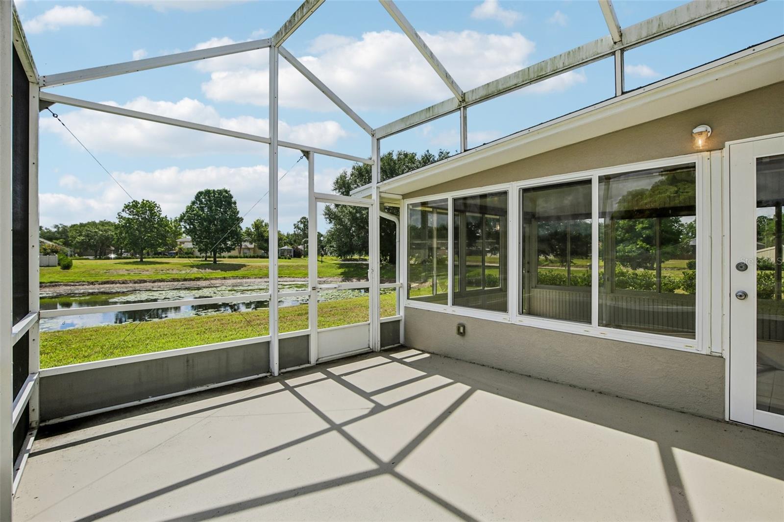 Screened patio