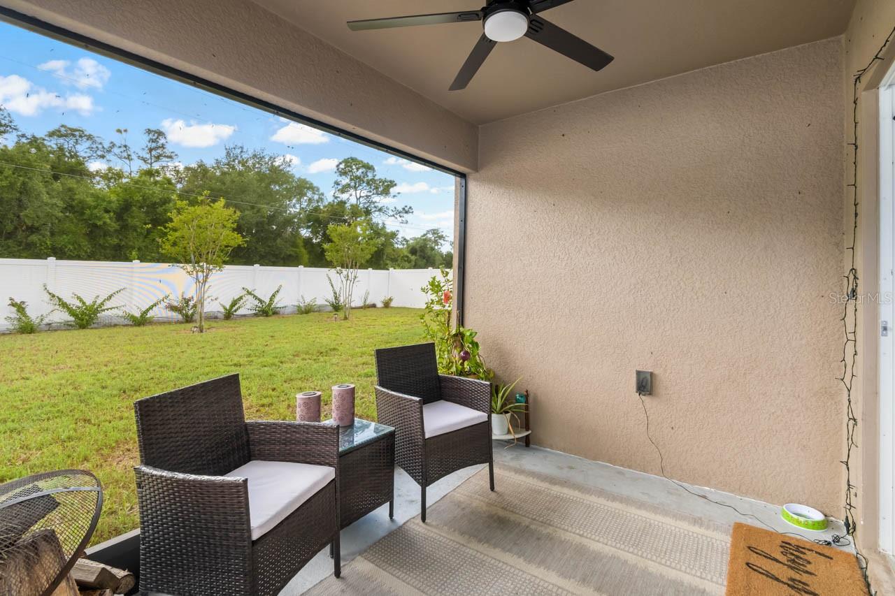 Screened lanai