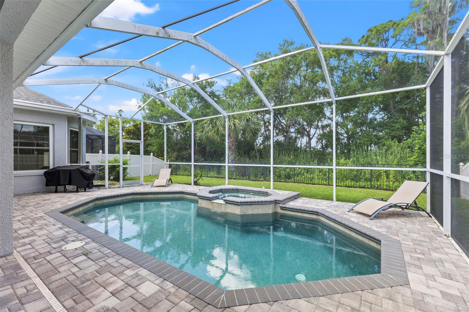 Saltwater pool and spa
