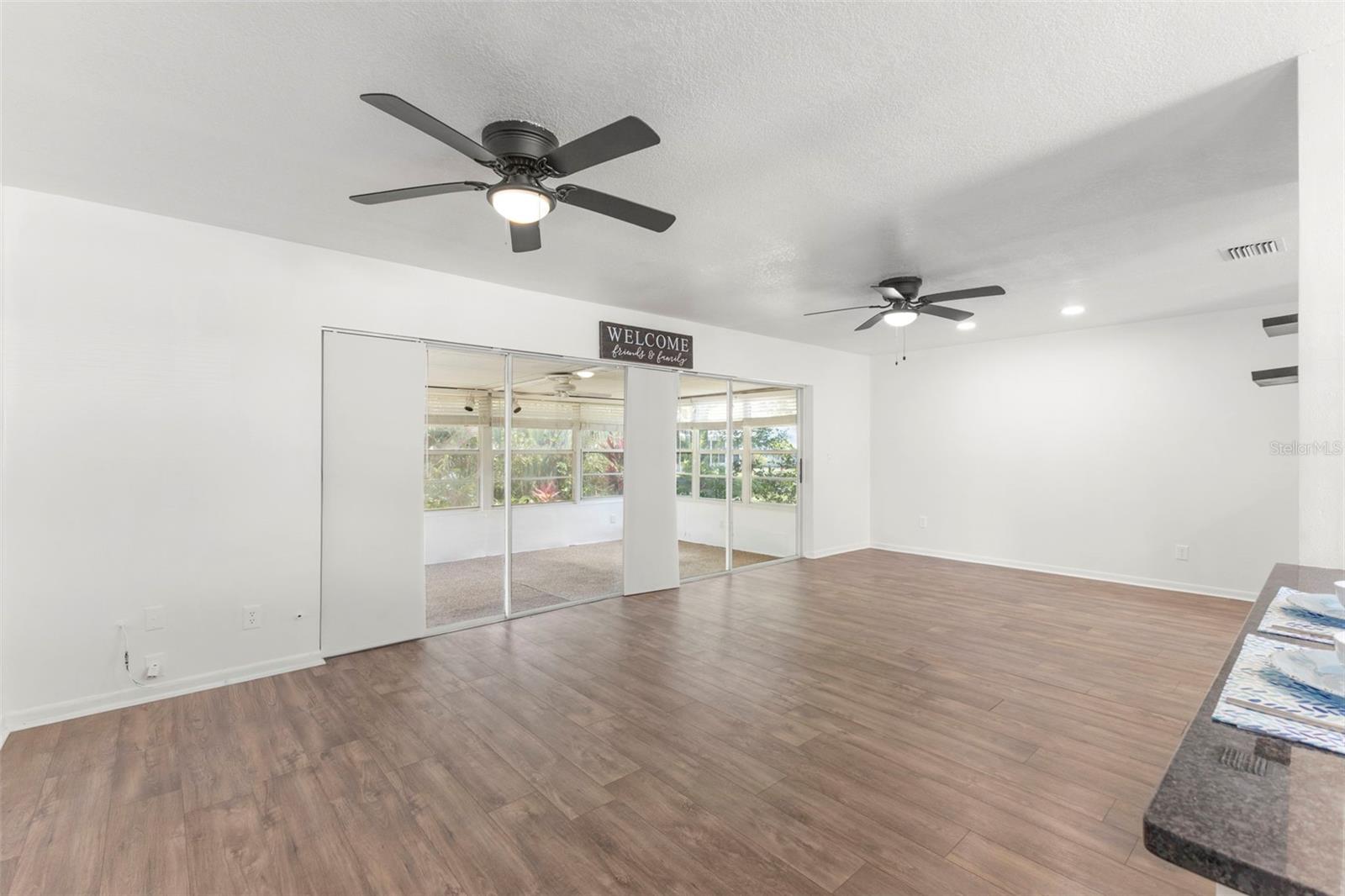 Living and dining room