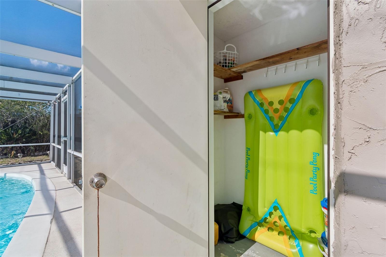 Storage Closet by pool