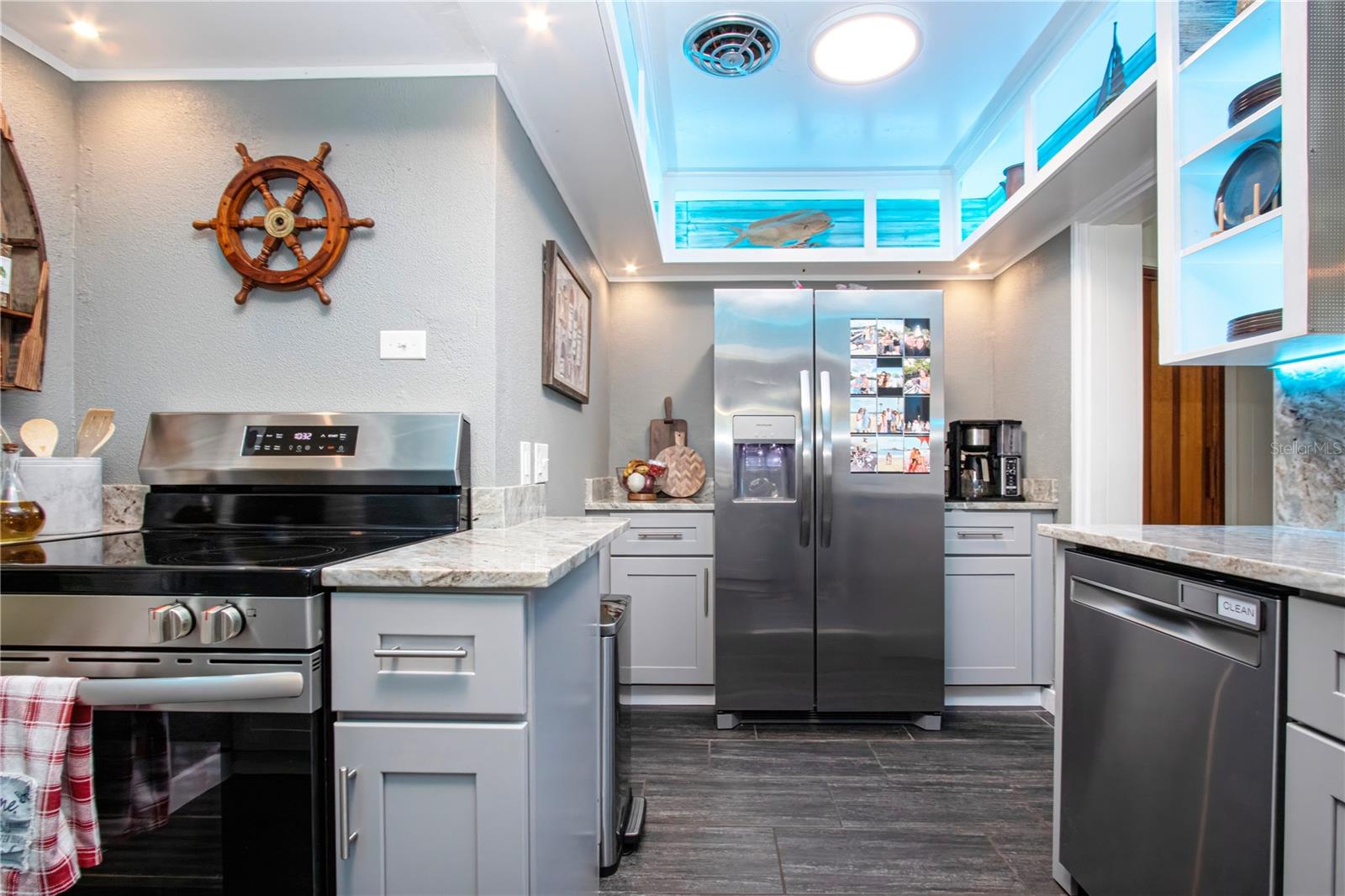 View of all the new appliances