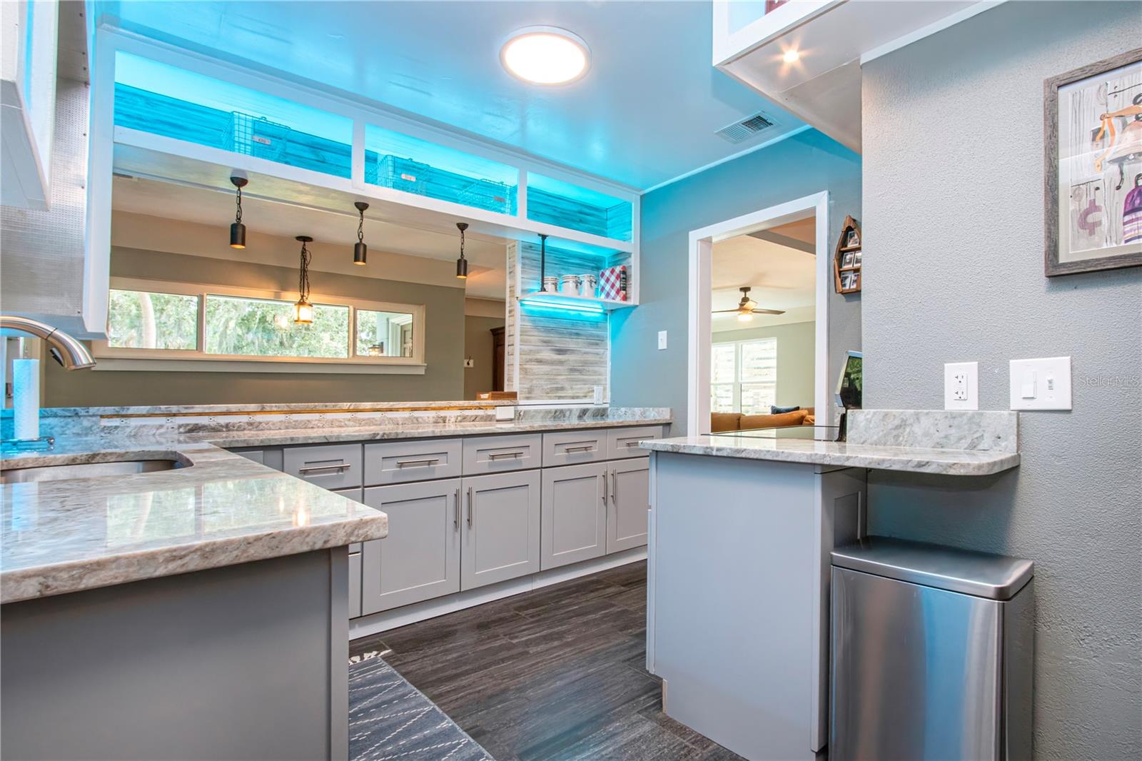 Back side of the kitchen