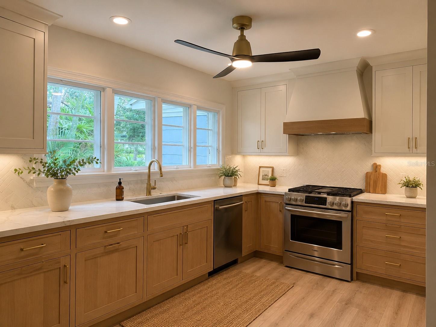 Rendering showcasing possible renovation concepts for the kitchen