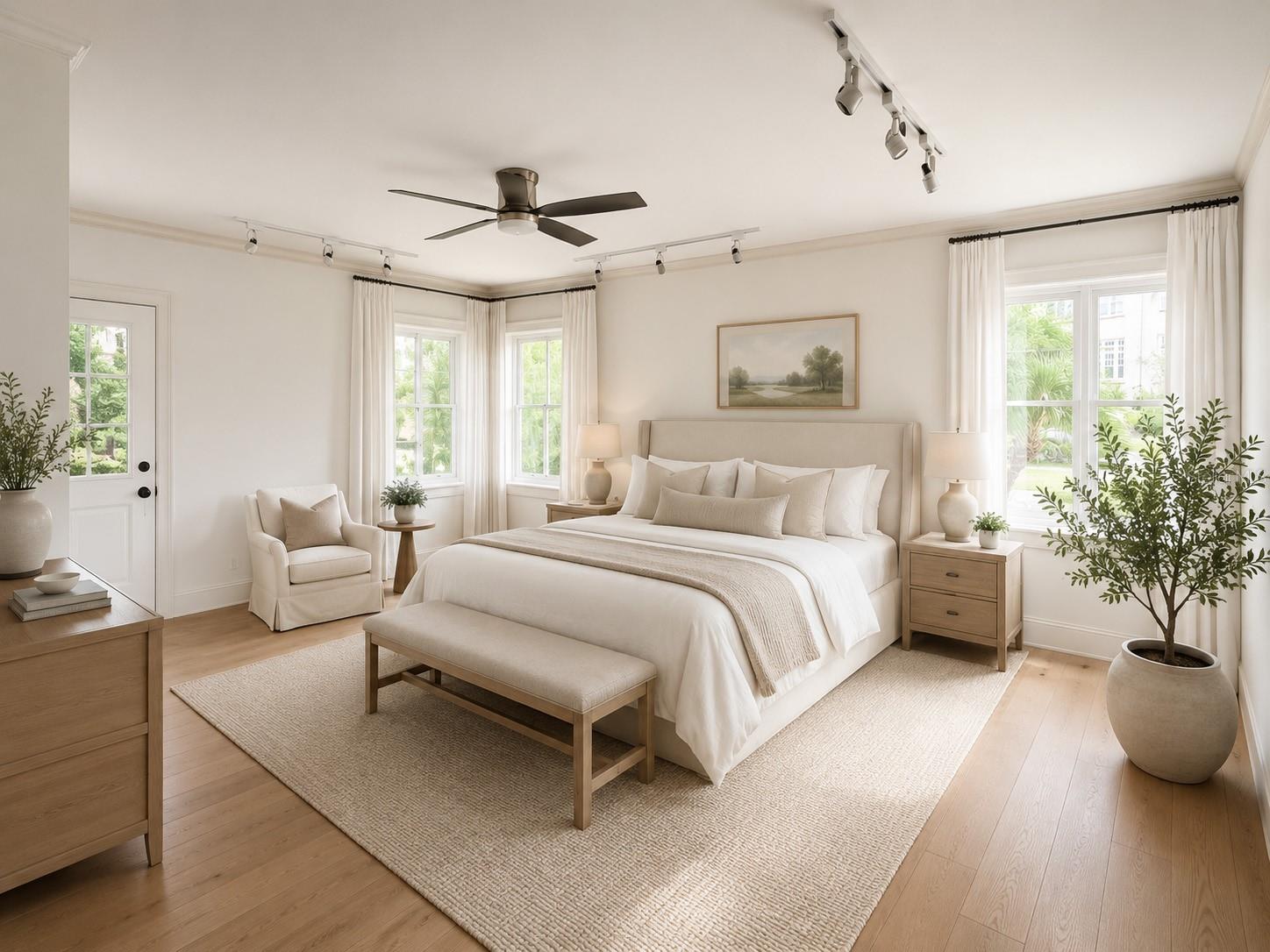 Rendering showcasing possible renovation concepts for bedroom two