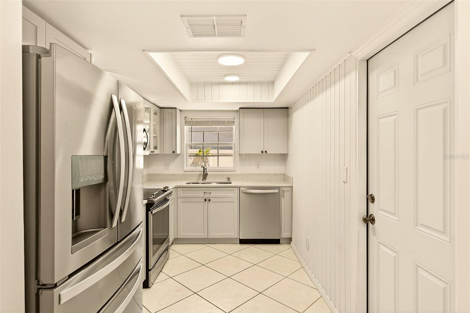 Updated kitchen with quartz counters