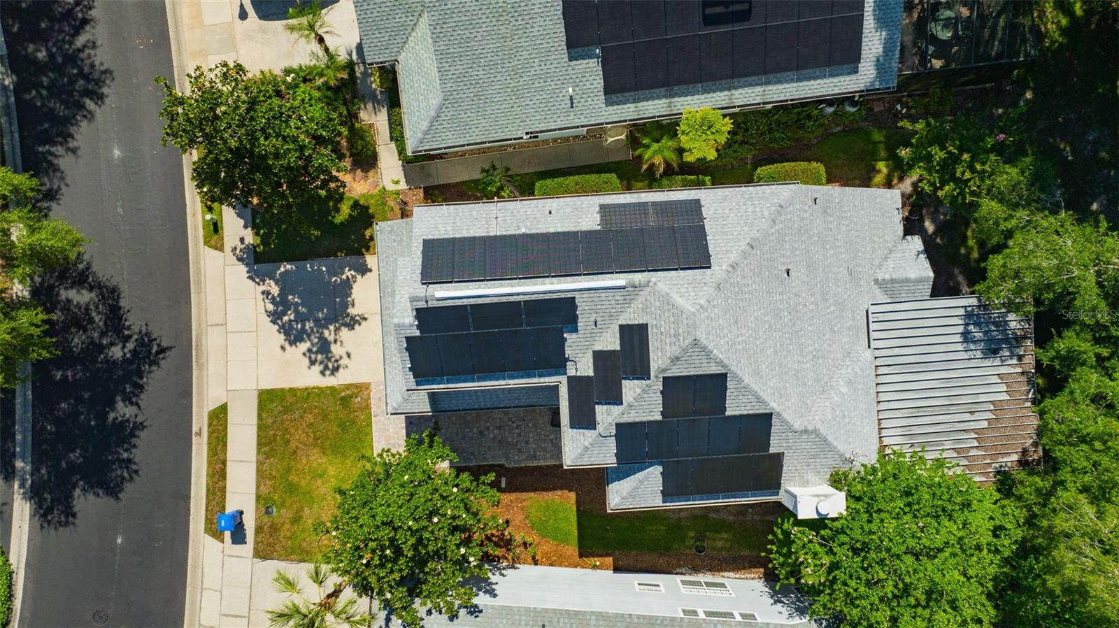 Aerial view of home.