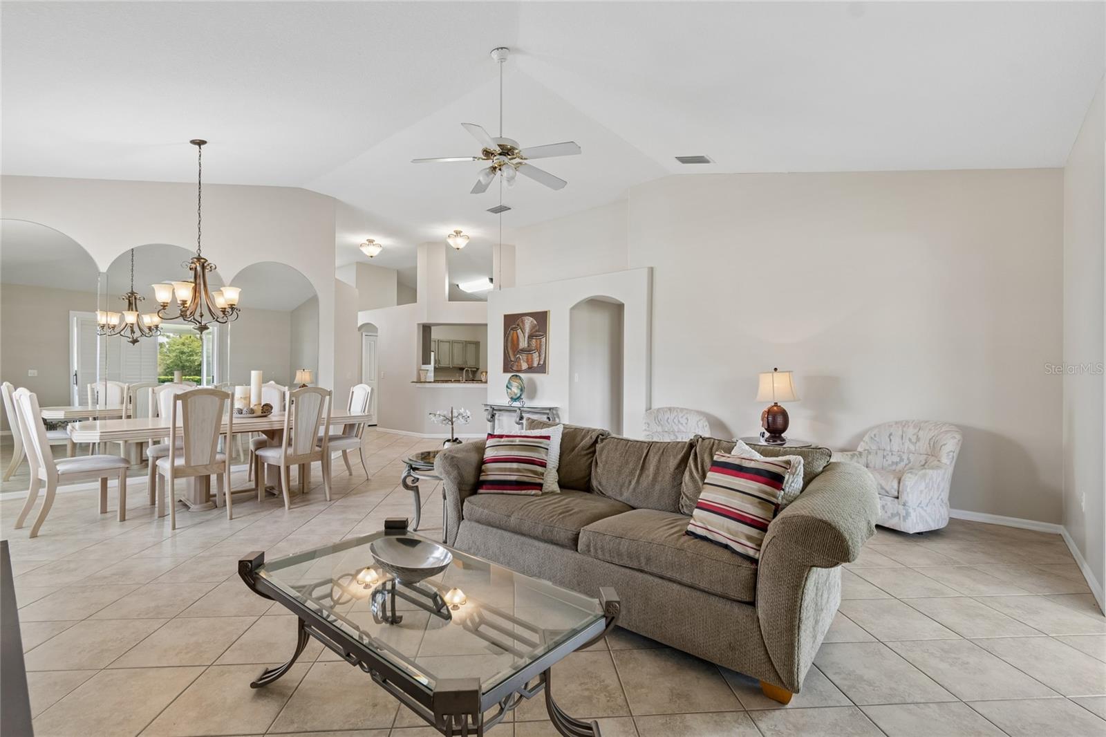 Vaulted Ceilings Open concept
