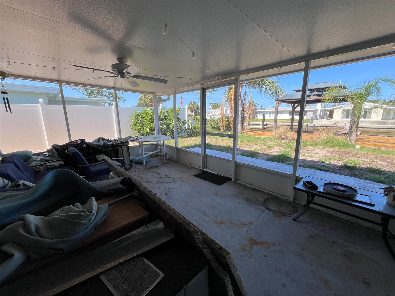 screened in back porch