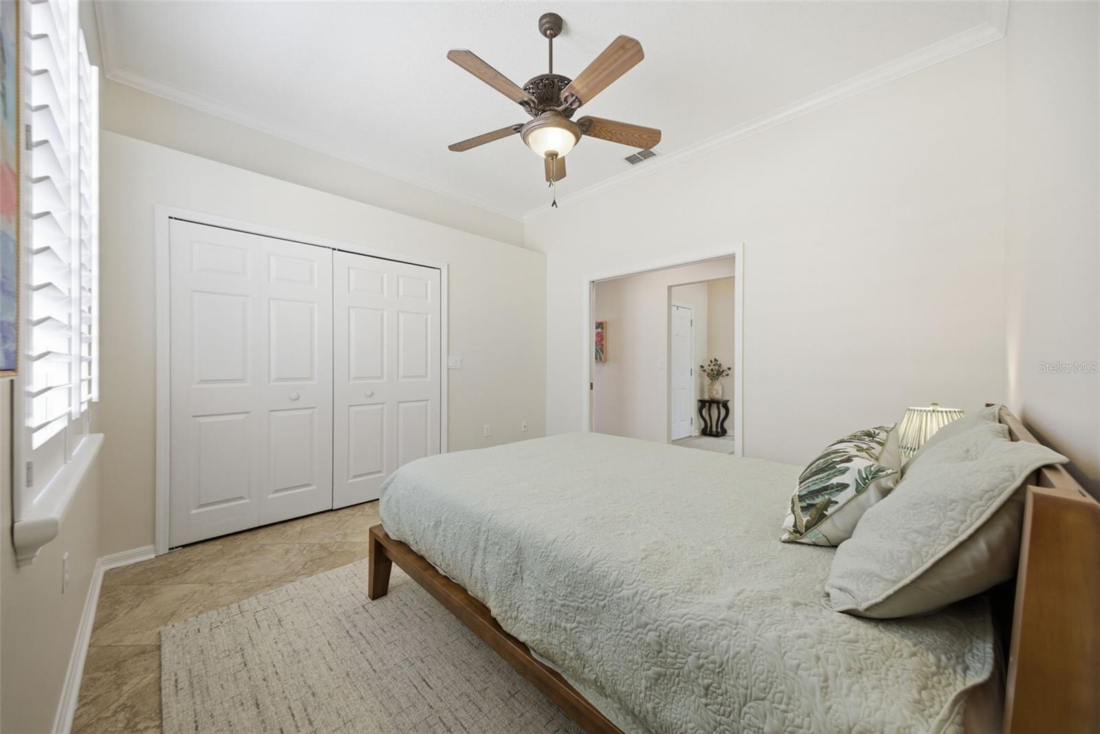 SECOND BEDROOM HAS POCKET DOORS